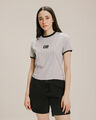 Playera Cuello Contraste,GRIS